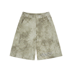 Washed Plaid Shorts