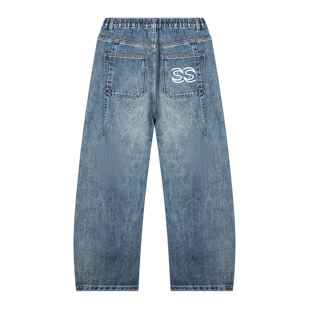 Washed Barrel Jeans