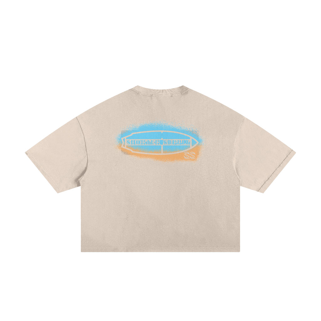 Frayed Board Spray Boxy Tee