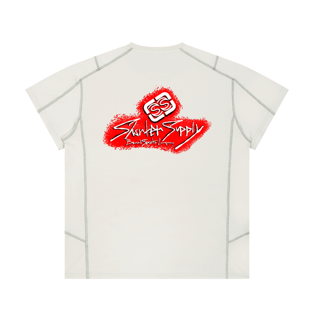 Unisex Contrast Stitch  Regular Fit T-Shirt