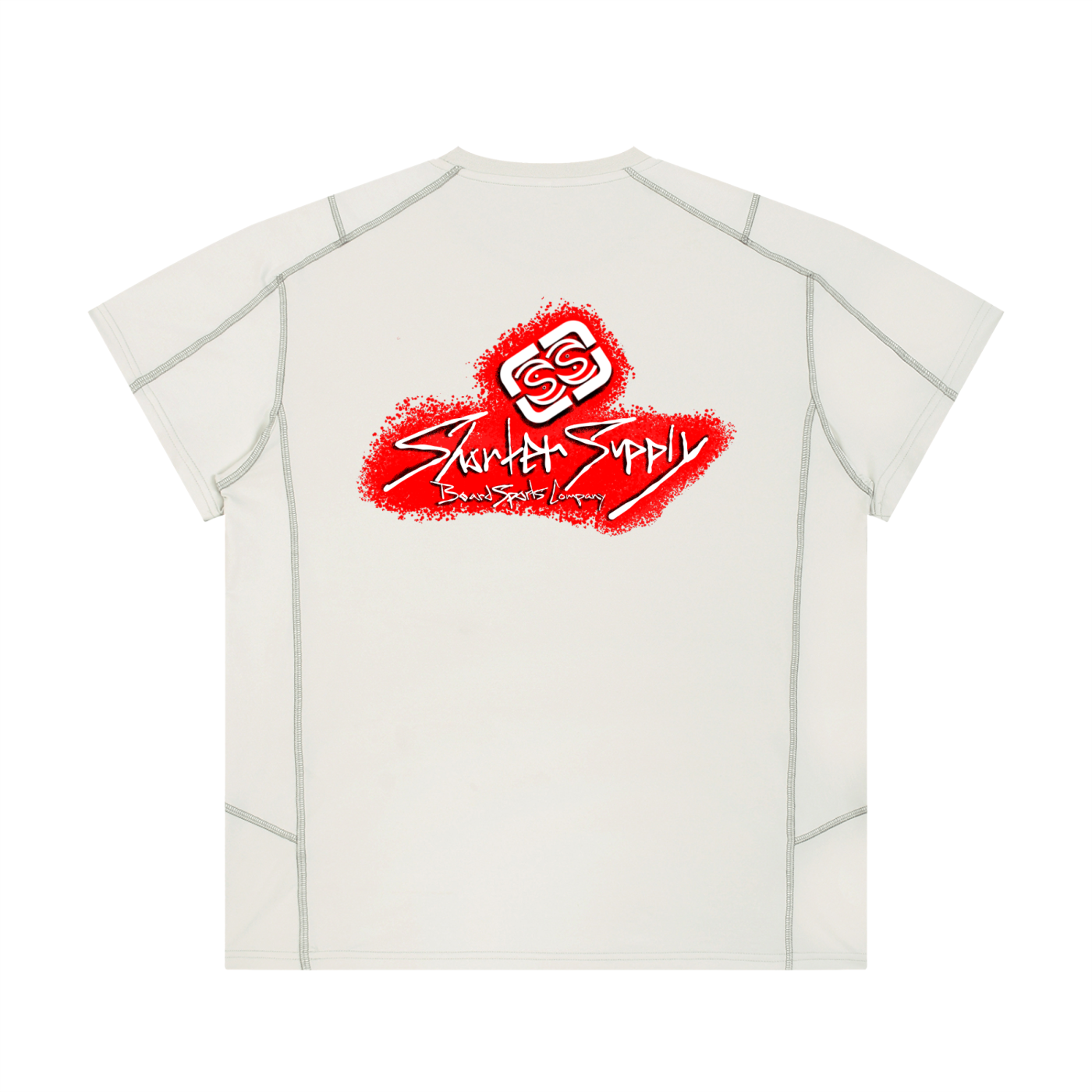 Unisex Contrast Stitch  Regular Fit T-Shirt