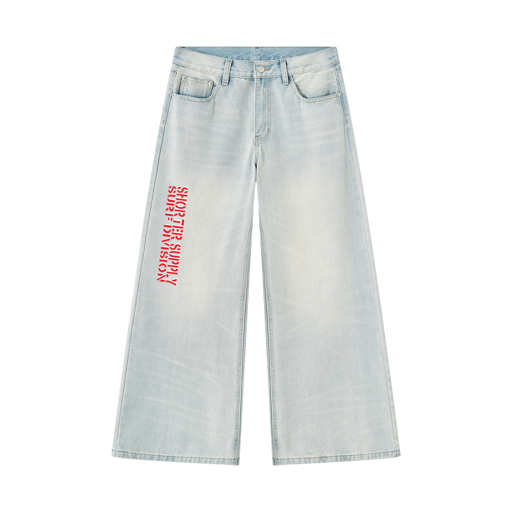 WIDE LEG SKIM DIV JEANS