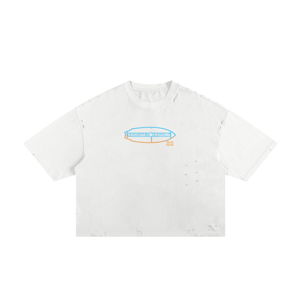 Frayed Board Spray Boxy Tee
