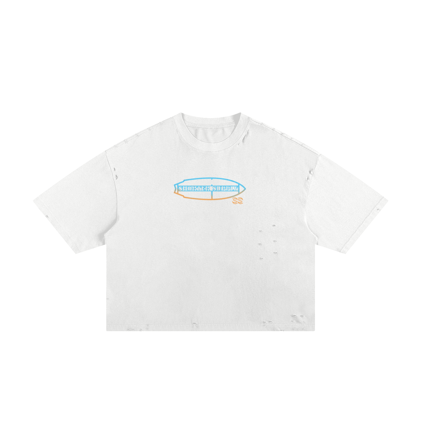 Frayed Board Spray Boxy Tee