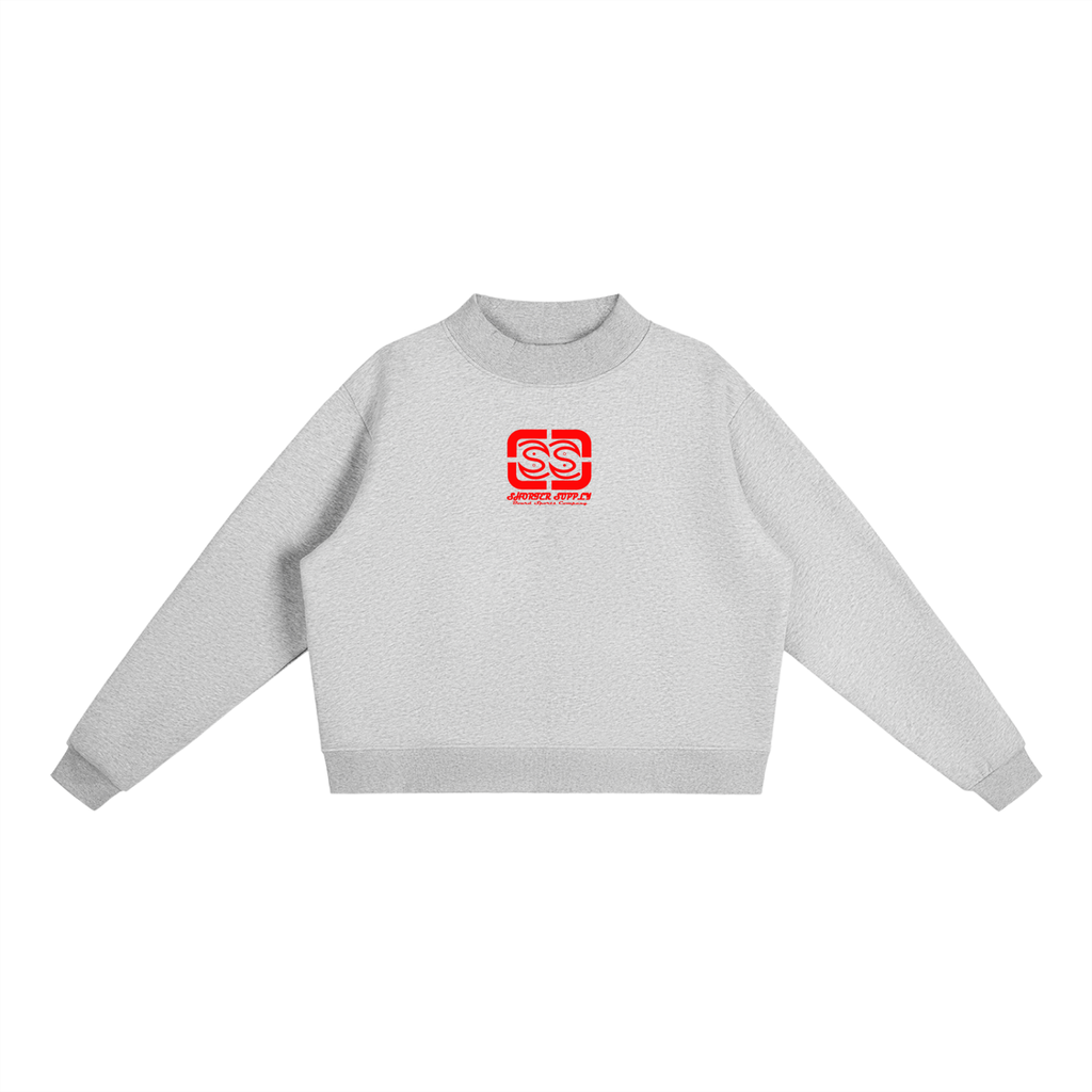 Stacy's Mock-Neck Crew Sweatshirt