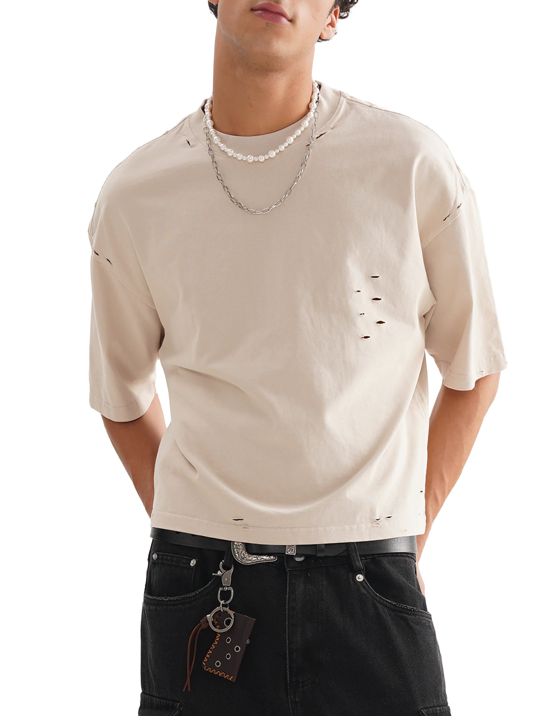 Frayed Board Spray Boxy Tee
